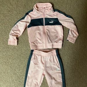 2t girls puma track suit